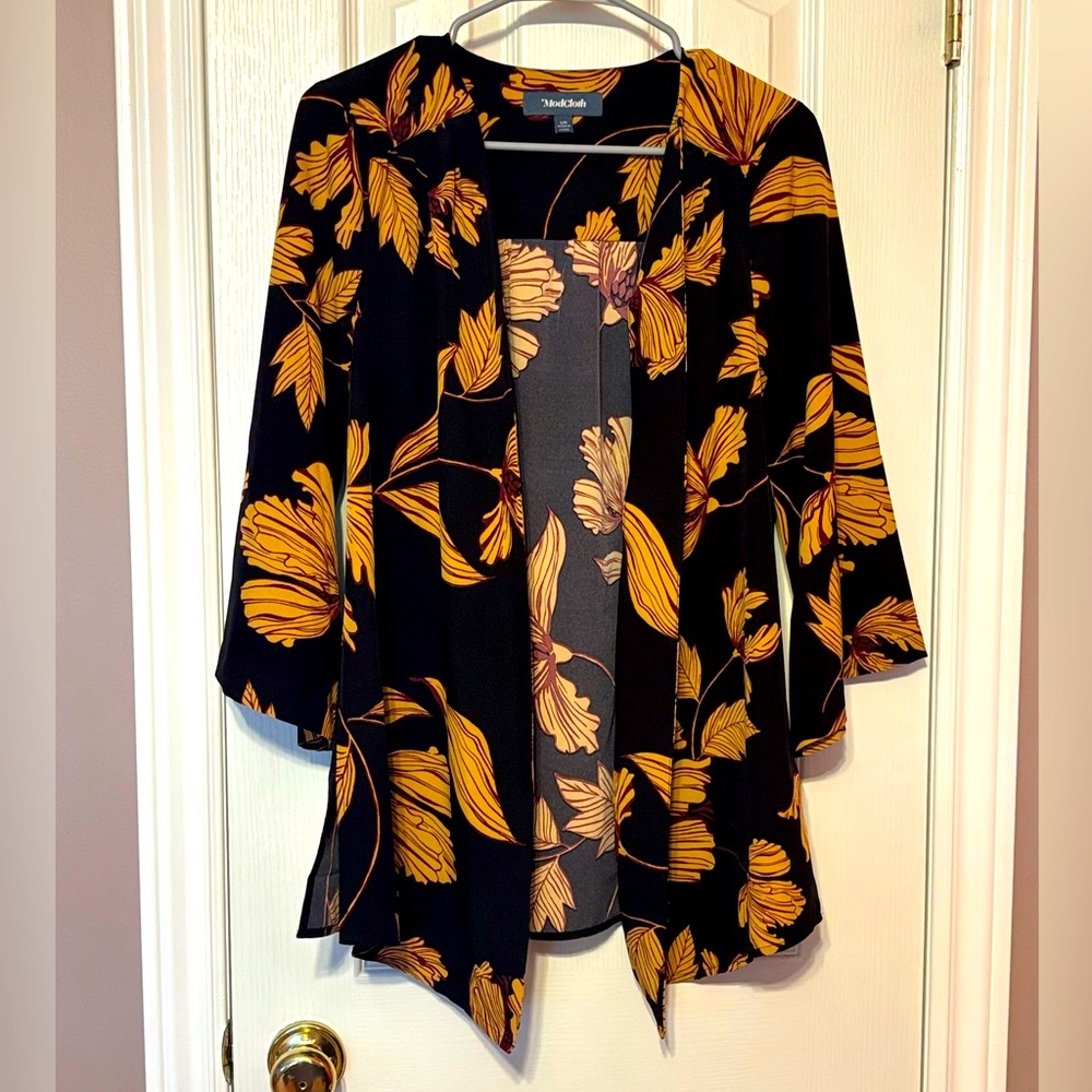 Floral Flowy Cardigan Small